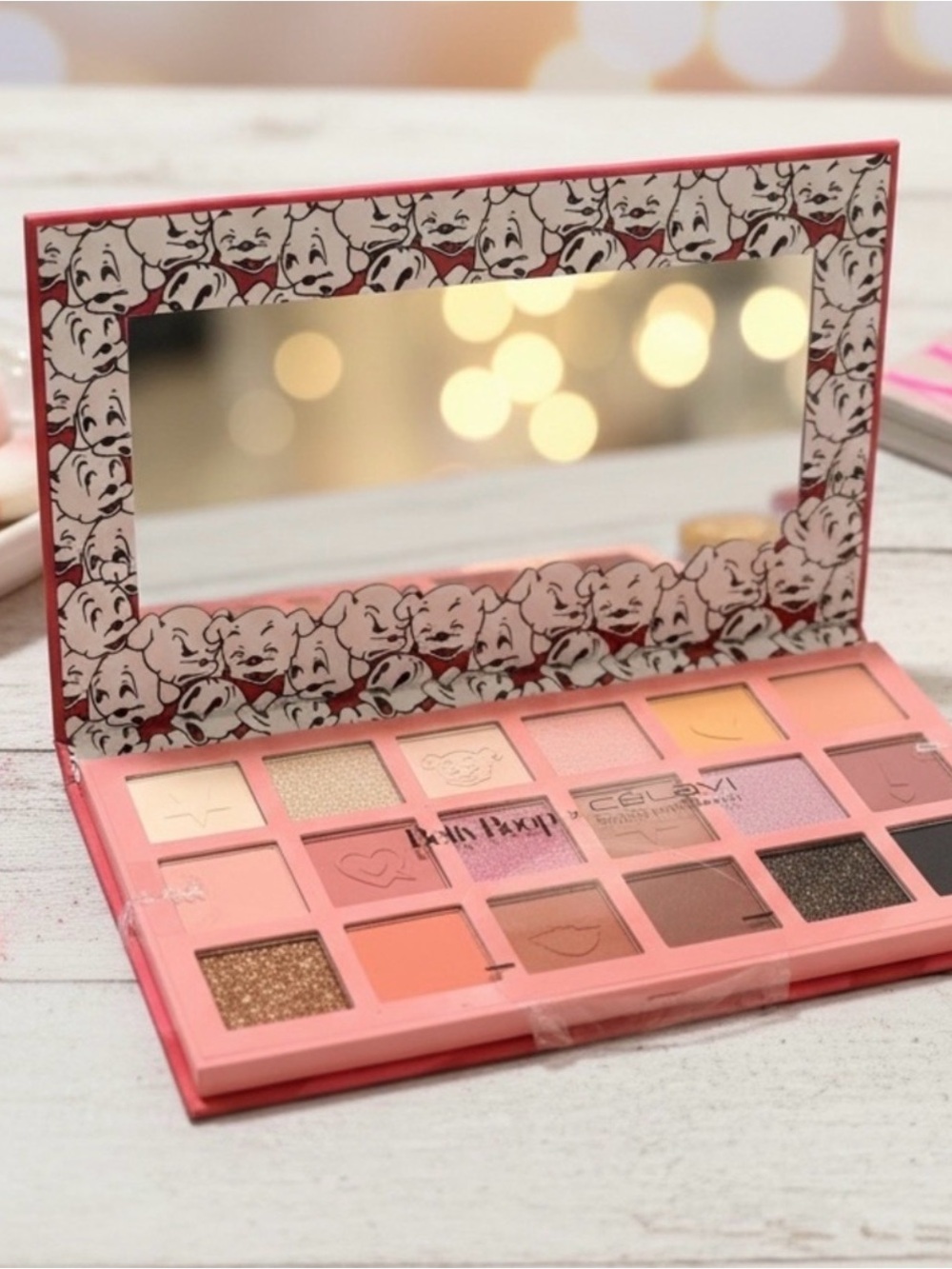 Betty Boop x Celavi Puppy Love Eyeshadow Palette — Coral Pink Shades